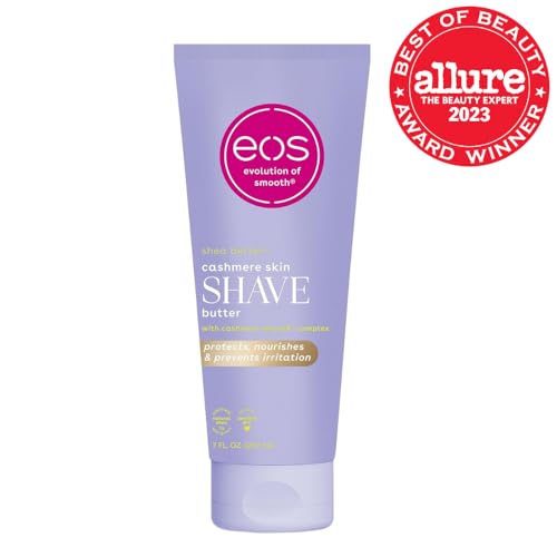 eos Cashmere Skin Collection Shave Butter- Vanilla Cashmere, Non-Foaming, Moisturizing, Prevents Razor Burn, Shave Cream for Women, eos Shave Cream, 7 fl oz