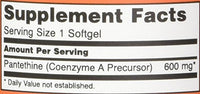 Thumbnail for NOW Foods Pantethine, 600 mg 60 Softgels (Pack of 2)