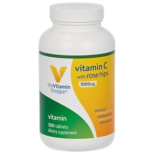 The Vitamin Shoppe Vitamin C 1,000MG - Immune Support, Antioxidant Protection & Collagen Formation, Daily Vitamin (300 Tablets)