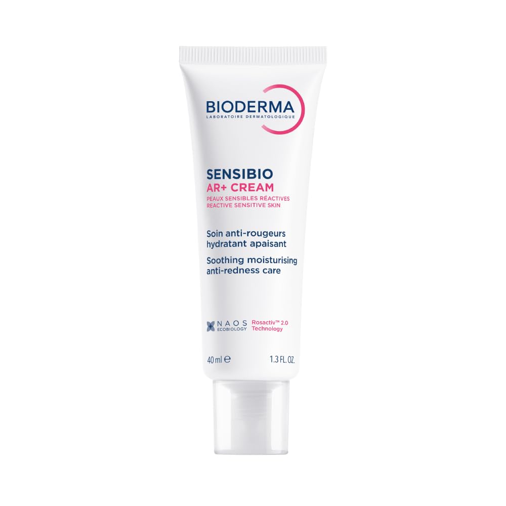 Bioderma Sensibio AR+ Cream, Facial Redness Relief Lotion for Sensitive Skin, Soothing and Moisturizing Care