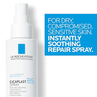 Thumbnail for La Roche-Posay Cicaplast B5 Spray With Vitamin B5 Panthenol & Madecassoside, Hydrating Face Mist For Skin Barrier Repair, Soothing Touch-Free Face & Body Spray, Sensitive Skin & Dermatologist Tested