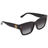 Thumbnail for Tory Burch Womens TY7167U Universal Fit Sunglasses Black Rectangular 53mm