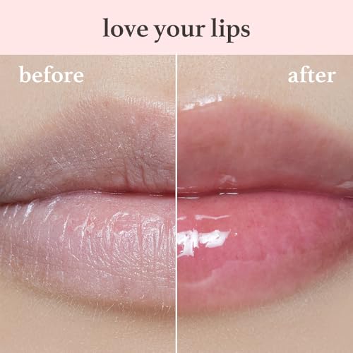 NOONI Korean Vegan Appleseed Lip Oil - Applepeony | Long-Lasting, Moisturizing, Plumping, Revitalizing for Dry Lips, Waterproof, No Peel Off, Hydrating, Nourishing Crystal Clear, 0.12 FL Oz