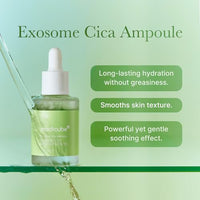 Thumbnail for Medicube Exosome Cica Tea Tree Ampoule for Sensitive Skin with Centella Asiatica help reduce redness and breakouts. Low-irritating, Moisturizing & Soothing Serum | Korean Skincare | 30ml