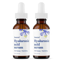 Thumbnail for ASUTRA Hyaluronic Acid Serum for Face, 1 fl oz (Pack of 2)- Vitamin C & E, Aloe, Green Tea, Geranium & Jojoba Oil, Plumping Face Serum, Hydrating Facial Skin Care
