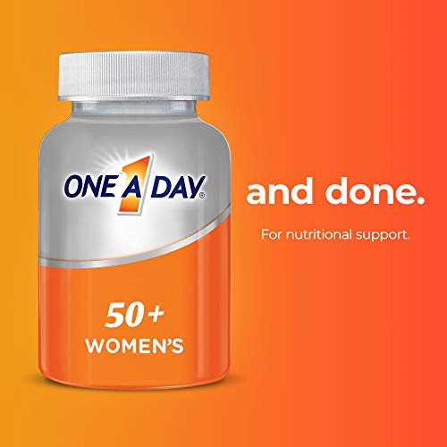 One A Day Women’s 50+ Multivitamins, Supplement with Vitamin A, Vitamin C, Vitamin D, Vitamin E and Zinc for Immune Health Support, Calcium & More, 175 Count