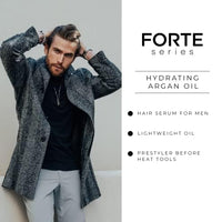 Thumbnail for Alex Costa Hydrating Argan Oil Daily Hair Serum by Forte Series Sulfate Free Argan Hair Oil for Men Hair Serum for Dry Damaged Hair, for Styling Hair (75 ml / 2.5 oz)