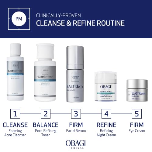 Obagi CLENZIderm M.D. Pore Therapy Exfoliating BHA Toner - Unclogs Pores with 2% Salicylic Acid Acne Treatment – Two Pack, 2 * 5 oz