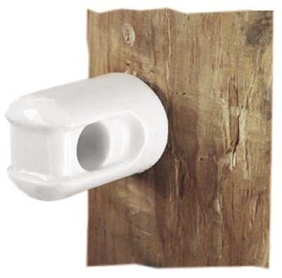 Dare 2802 Electric Fence Insulator, Line & Corner, Porcelain, Small - Quantity 25