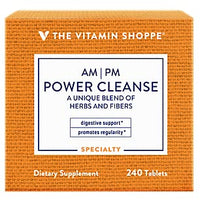 Thumbnail for The Vitamin Shoppe AM/PM Power Cleanse - A Unique Blend of Herbs & Fibers for Digestive Health & Regularity - No Fasting - 1 Kit with 120 Tablets for Each Day & Night Set (240 Tablets)