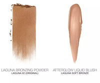 Thumbnail for NARS Gold Star Mini Laguna Cheek Duo - Mini Bronzing Powder in Laguna and Mini Afterglow Liquid Blush in Laguna.