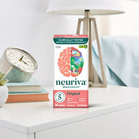 Thumbnail for NEURIVA Original Decaffeinated Clinically Tested Nootropic Brain Supplement for Memory, Focus & Concentration, NeuroFactor & Phosphatidylserine, 28ct Capsules