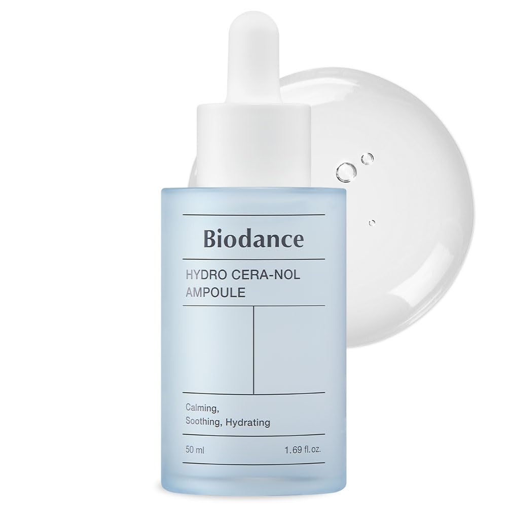 Biodance Hydro Cera-nol Ampoule, Intensive Moisturizing Serum, Deep Hydration & Soothing with Panthenol, Redness Reducing Serum, 1.69 fl. oz (50ml)