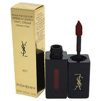 Thumbnail for Yves Saint Laurent Vernis A Levres Vinyl Cream Lip Stain, 401 Rouge Vinyle, 0.18 Ounce