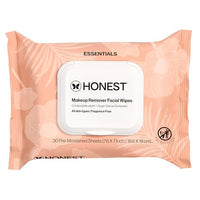 Thumbnail for Honest Beauty Fragrance Free Cleansing Makeup Remover Facial Wipes | Plant Based, Hypoallergenic, Gentle for Sensitive Skin | 90 Count