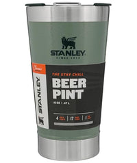 Thumbnail for STANLEY Stay-Chill Beer Pint 16 oz | Wide Mouth Lid | Built-In Bottle Opener | Beer Tumbler Cup | Insulated Stainless Steel Pint Glass | BPA-Free | Hammertone Green