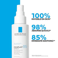 Thumbnail for La Roche-Posay Cicaplast B5 Spray With Vitamin B5 Panthenol & Madecassoside, Hydrating Face Mist For Skin Barrier Repair, Soothing Touch-Free Face & Body Spray, Sensitive Skin & Dermatologist Tested