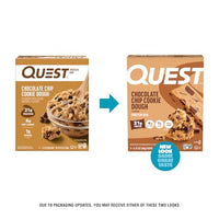 Thumbnail for Quest Nutrition Chocolate Chip Cookie Dough - High Protein, Low Carb, Gluten Free, Keto Friendly, 2.12 Oz, 20 Count (4 Packs of 5)