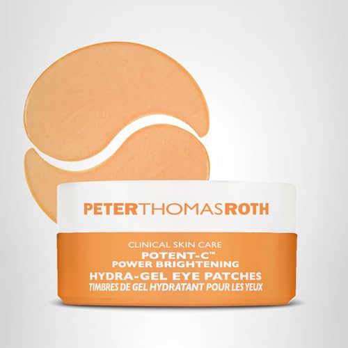 Peter Thomas Roth | Potent-C™ Power Brightening Hydra-Gel Eye Patches | Eye Mask Patches for Under-Eye Bags and Fine Lines | Brightens The Look of Dark Circles