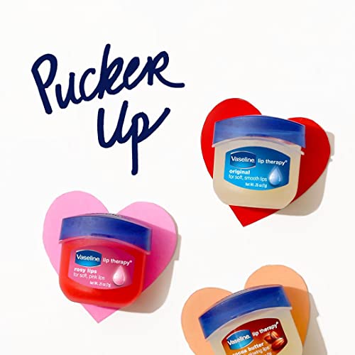 Vaseline Lip Therapy 6-Pack – Mini Lip Balm for Healing Dry Lips, Travel-Size Petroleum Jelly Lip Care, Premium Gift Set, 0.25 Oz Each