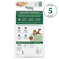 Thumbnail for Nutro Wholesome Essentials Hairball Control Cat Food Dry Chicken & Brown Rice Recipe, Dry Cat Food for Adults, 5 lb. Bag