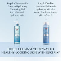 Thumbnail for Eucerin Face Gentle Cleansing Hydrating Micellar Water with Hyaluronic Acid, Face Cleanser and Makeup Remover, Fragrance Free and Non-Drying for All Skin Types, 13.5 Fl Oz Bottle