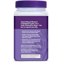 Thumbnail for Natrol Sleep + Restore Magnesium Glycinate Blend Gummies with Melatonin 5mg - Calm Magnesium with GABA, Botanical Blend, Cherry Flavor, 60 Gummies