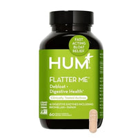 Thumbnail for HUM Flatter Me Digestive Enzymes for Women & Men, Digestive Health Bloating Supplement with Ginger & Peppermint Leaf, Fast Acting Anti Bloat Pills Multi Enzyme for Debloating, Vegan, 60 Capsules