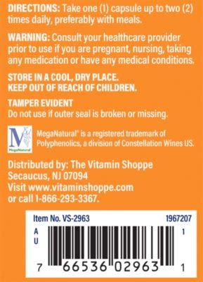 The Vitamin Shoppe Grape Seed Extract 60MG (120 Capsules)