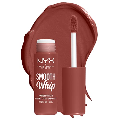 NYX PROFESSIONAL MAKEUP Smooth Whip Matte Lip Cream, Long Lasting, Moisturizing, Vegan Liquid Lipstick - Latte Foam (Pinky Mauve)
