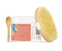 Thumbnail for ASUTRA Dead Sea Salt Essential Oil Body Scrub Exfoliator and Dry Brush Bundle (Vitamin C), 16 oz - Ultra Hydrating, Gentle, & Moisturizing - Coconut, Sweet Orange, Grapefruit, and Lemon Oils
