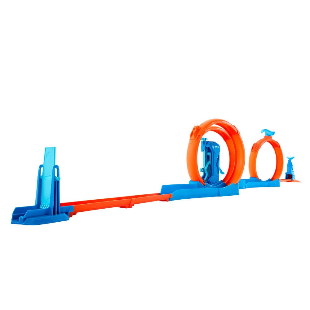 Hot Wheels Track Creator Triple Loop Pack & 1:64 Scale Toy Car