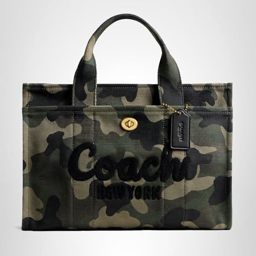 COACH Womens Cargo Tote Green Multi One Size