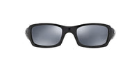 Thumbnail for Oakley Mens OO9238 Fives Squared Rectangular Sunglasses, Polished Black/Black Iridium Polarized, 54 mm