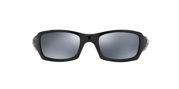 Oakley Mens OO9238 Fives Squared Rectangular Sunglasses, Polished Black/Black Iridium Polarized, 54 mm