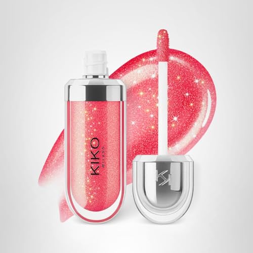 Kiko Milano 3D Hydra Lip Gloss – High Shine, Hydrating, Plumping, Non-Sticky, Moisturizing Lip Makeup – 11 Golden Red – 6.5ml