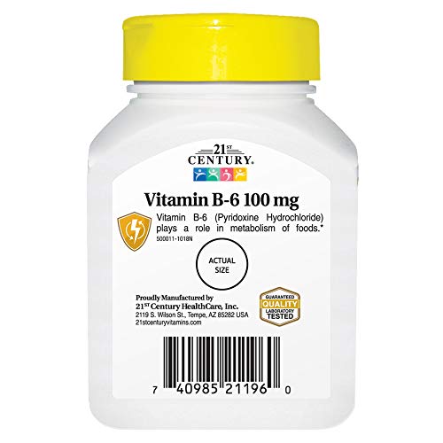 21st Century Vitamin B-6 100 Mg, 110 Count