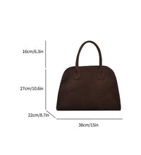 Thumbnail for Covelin Women's Retro Suede Tote Bag Ladies' Fashion Shoulder Handbag Top Handle Purse Large Coffee