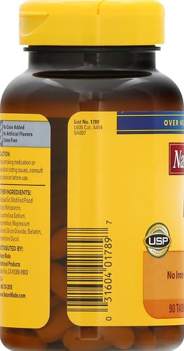 Nature Made Multivitamin For Him with No Iron, Mens Multivitamins for Daily Nutritional Support, Multivitamin for Men, 90 Tablets, 90 Day Supply