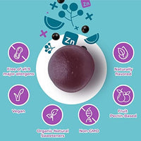 Thumbnail for Hyland's Organic Elderberry Plus Gummies, Organic Black Elderberry with ZINC and Vitamin C, Immune Support Supplement for Adults, 60 Vegan Gummies (30 Days)