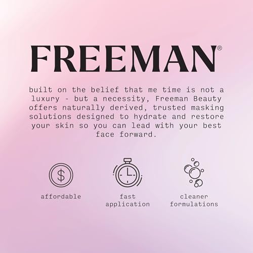 Freeman Facial Love To Mask Variety Pack: Oil Absorbing Clay, Detoxifying Charcoal, Clearing Peel Off, Hydrating Gel Cream, Exfoliating Scrub (14 Piece Kit with Bonus Buffer and Headband)