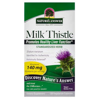 Thumbnail for Nature's Answer Milk Thistle Seed Vegetarian Capsules, 120-Count