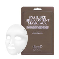 Thumbnail for BENTON Snail Bee High Content Mask Pack (20g / 10 Sheets) - Snail Mucin Face Mask With Bee Venom | Korean Skin Care Face Mask Sheets For Moisturizing, Soothing and Nourishing (2022 Package)