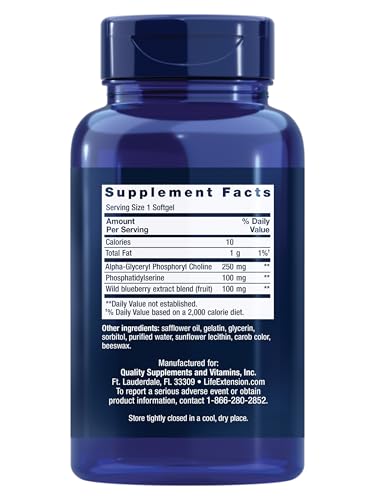Life Extension Cognitex Basics, 30 Softgels - Multi-Nutrient Formula for Brain Health Support, Targeted Nutrition for Memory, Focus, Attention & Overall Cognitive Performance - Non-GMO, Gluten-Free