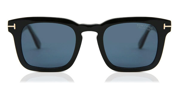 Tom Ford - FT0751 Shiny Black Square Men Sunglasses - 50mm