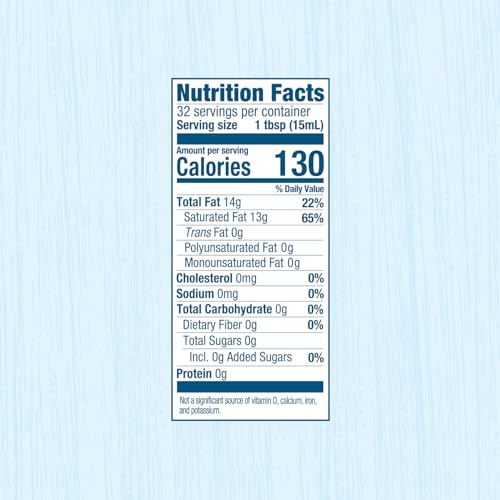 Carrington Farms Organic Liquid Coconut Cooking Oil, 32 Fl Oz –Unflavored, Unscented, High Smoke Point, MCT-Rich, No Trans Fat – For Cooking, Sautéing, Frying & Baking – Gluten Free, Non-GMO, Hexane Free, BPA Free Bottle
