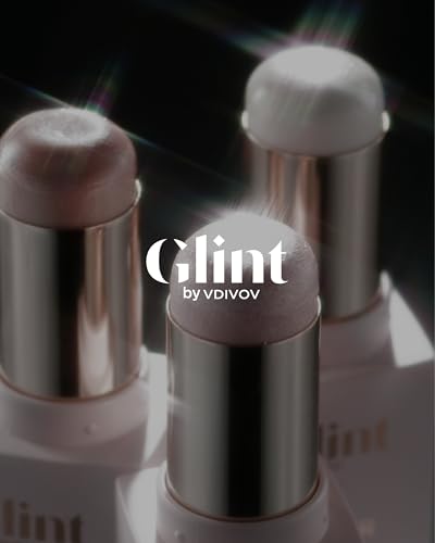 Glint Stick Highlighter (Milky Moon, 0.24oz) - Multi-Use Illuminator Stick by LG Beauty. Creamy & Blendable Color.