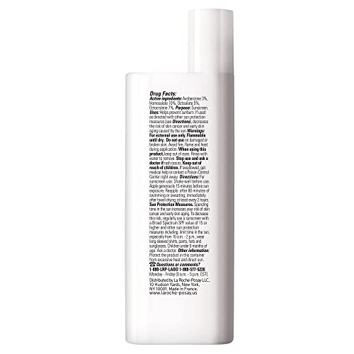 La Roche-Posay Anthelios Light Fluid Facial Sunscreen SPF 60, Lightweight Sunscreen For Face, Fluid Texture, Broad Spectrum SPF + Antioxidants, Oil Free & Oxybenzone Free, Travel Size 1.7 Fl. Oz.