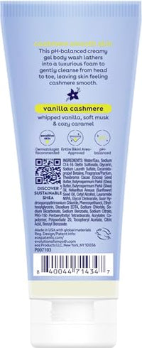 Thumbnail for eos Travel Vanilla Cashmere Body Wash- Travel Size Body Wash, Hydrating, Moisturizing, Toiletries, Mini, Shea Butter, 2.5 fl oz