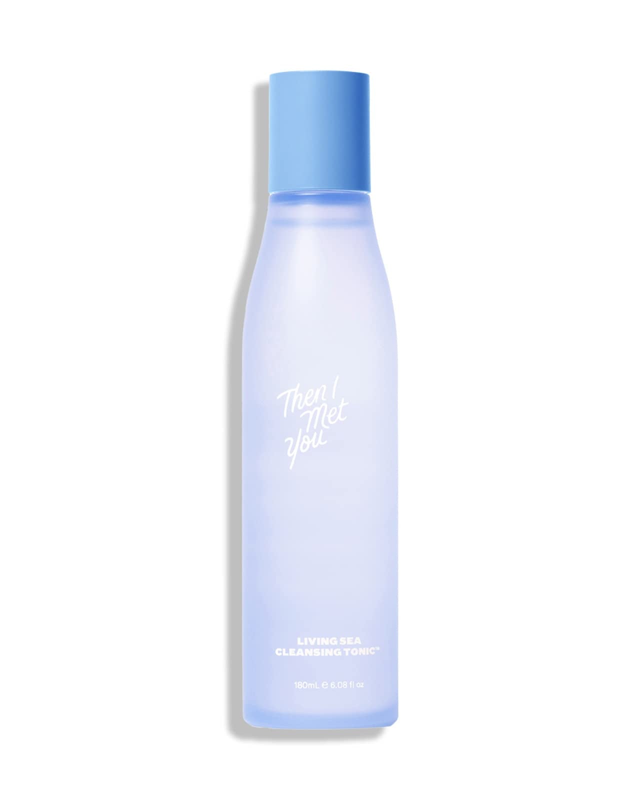 Then I Met You Living Sea Cleansing Tonic, Face Toner & Makeup Remover Micellar Water with Deep Sea Water, Papaya Enzymes & Licorice Root, Vegan & Clean Skincare, 6.08 oz